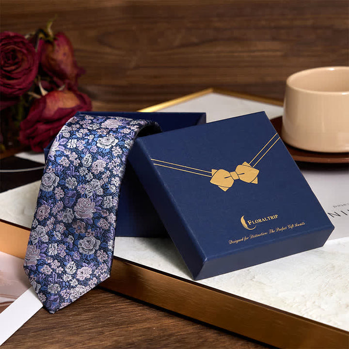 Corbata floral novedosa para hombre de SteelBlue