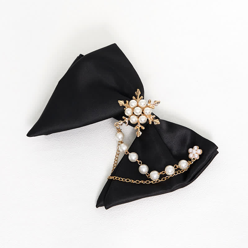 Pajarita de hombre de gran tamaño en blanco y negro con punta - image 6