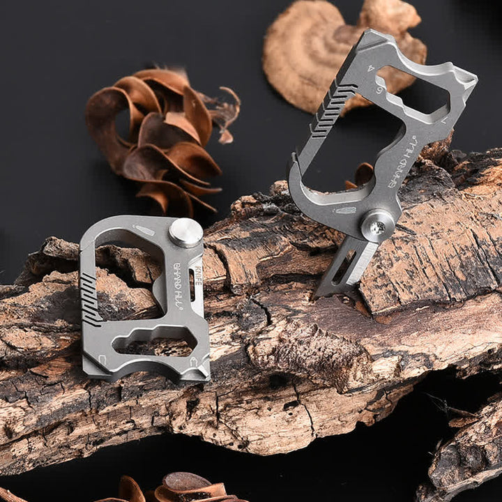 Mini llavero con cuchillo plegable multifuncional 6 en 1