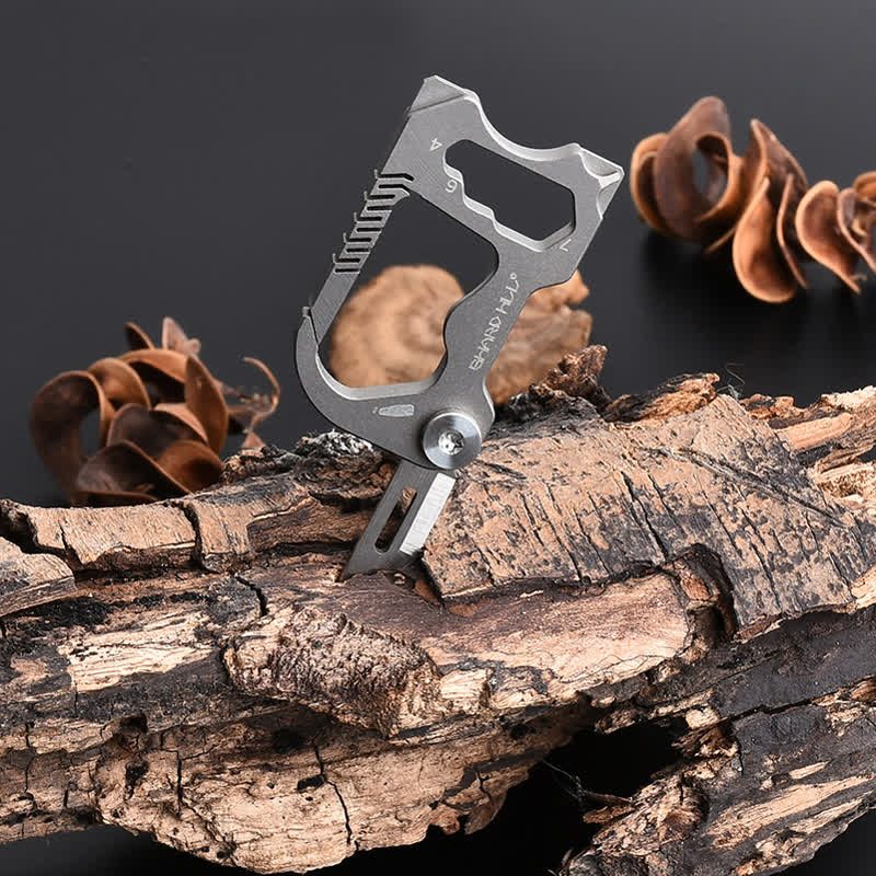 Mini llavero con cuchillo plegable multifuncional 6 en 1