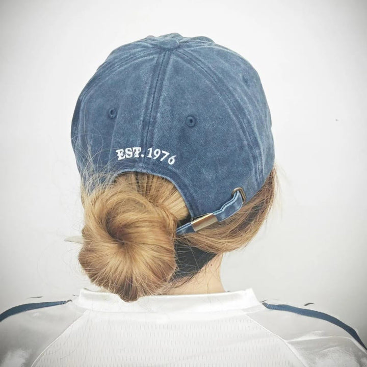 Gorra de béisbol ajustable con impresión de texto personalizado
