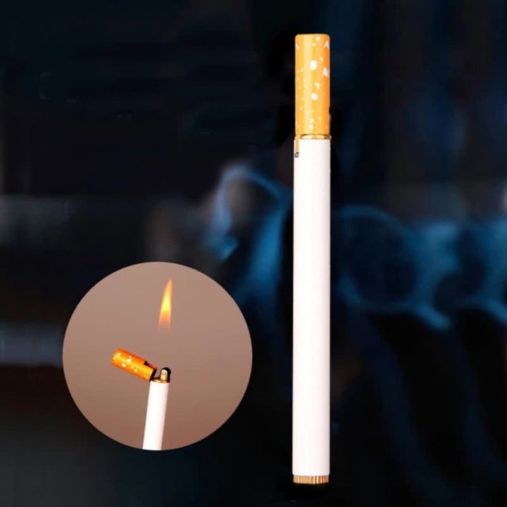 Encendedor de butano creativo en forma de cigarrillo de metal