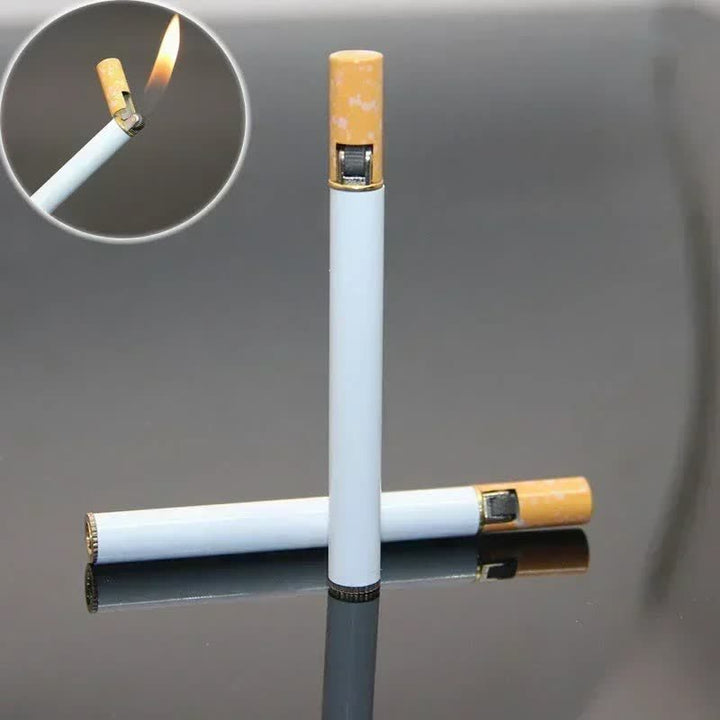 Encendedor de butano creativo en forma de cigarrillo de metal