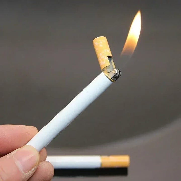 Encendedor de butano creativo en forma de cigarrillo de metal