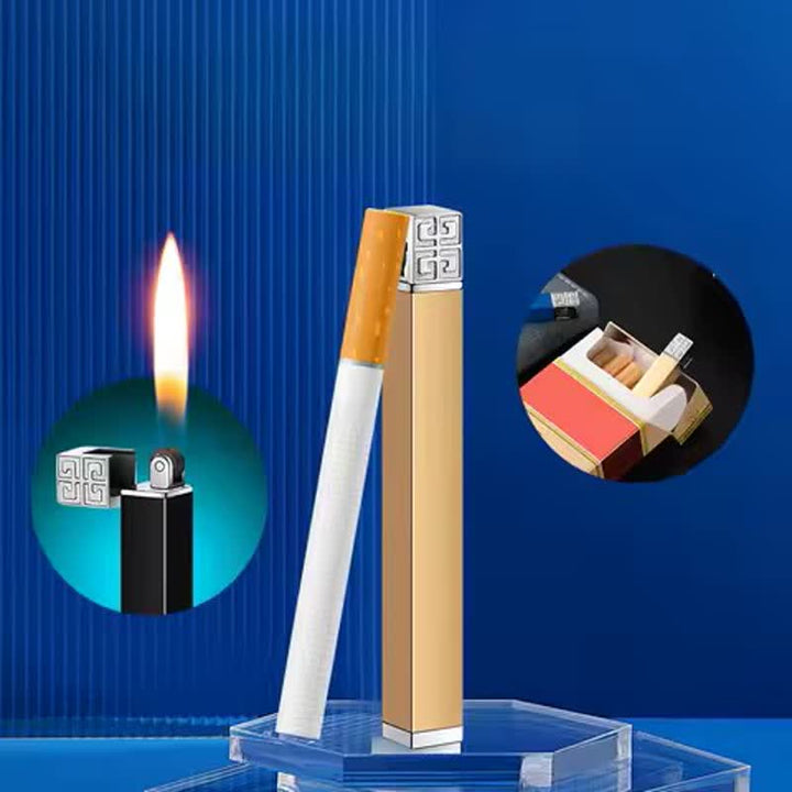 Encendedor de butano creativo en forma de cigarrillo de metal
