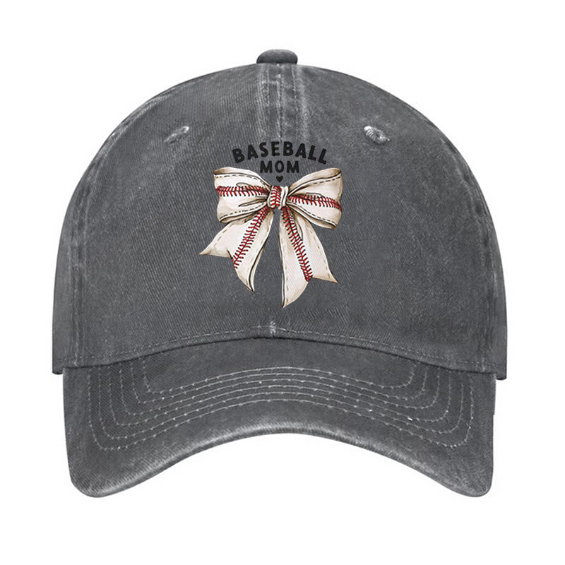 Gorra de béisbol ajustable con lazo para mamá