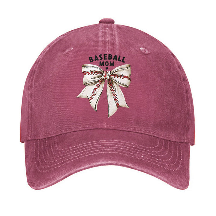 Gorra de béisbol ajustable con lazo para mamá