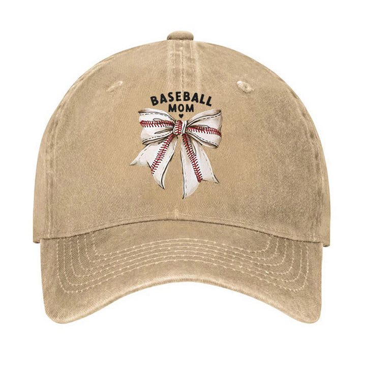 Gorra de béisbol ajustable con lazo para mamá