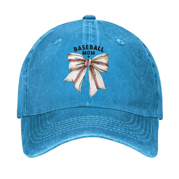 Gorra de béisbol ajustable con lazo para mamá