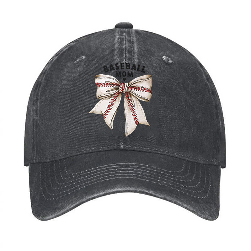 Gorra de béisbol ajustable con lazo para mamá