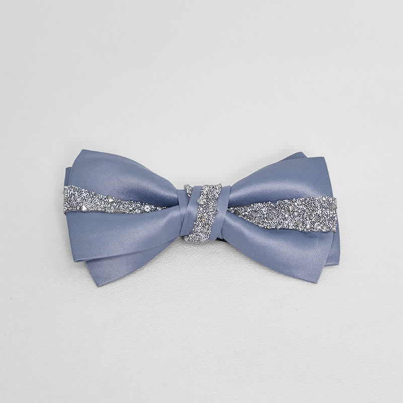 Pañuelo de bolsillo con pajarita brillante para hombre