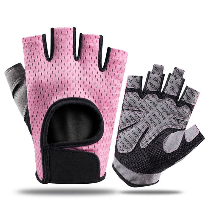 Guantes de ciclismo ligeros, transpirables y sin dedos para levantamiento de pesas.