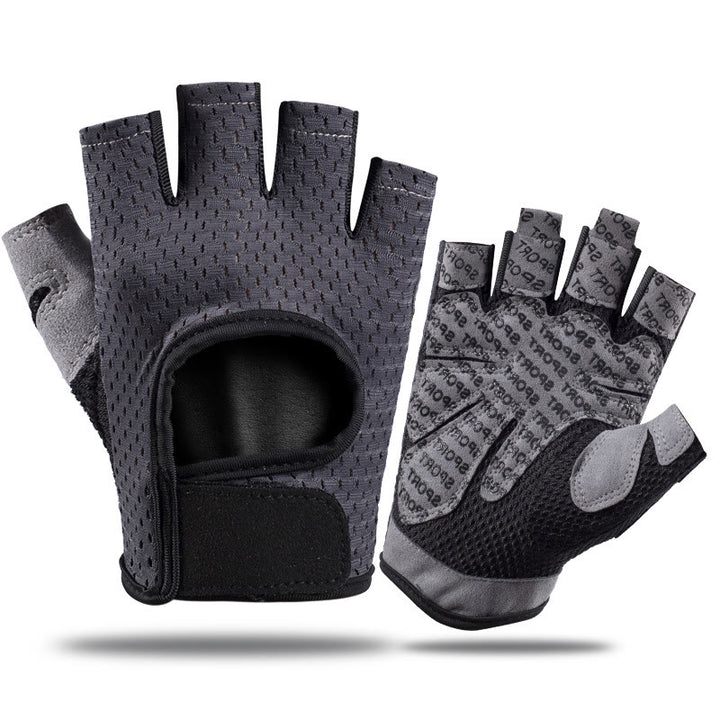 Guantes de ciclismo ligeros, transpirables y sin dedos para levantamiento de pesas.