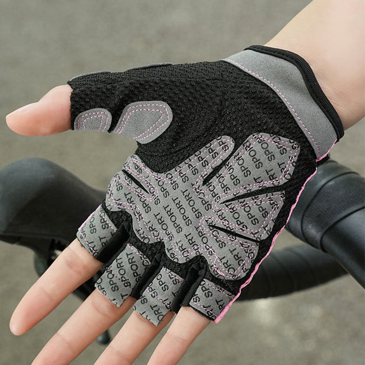 Guantes de ciclismo ligeros, transpirables y sin dedos para levantamiento de pesas.