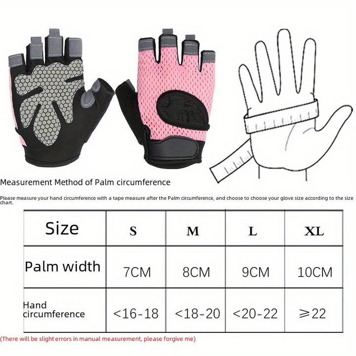 Guantes de ciclismo ligeros, transpirables y sin dedos para levantamiento de pesas.