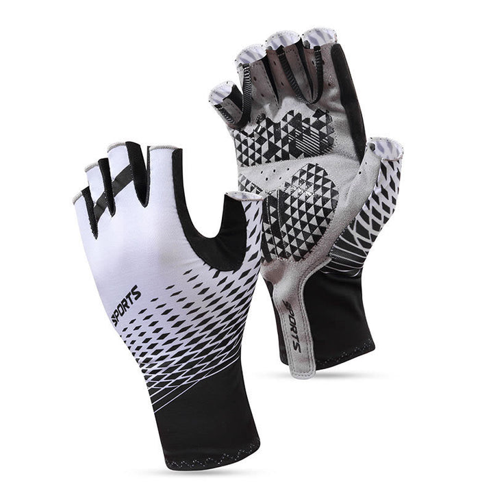 Guantes deportivos antideslizantes y transpirables sin dedos