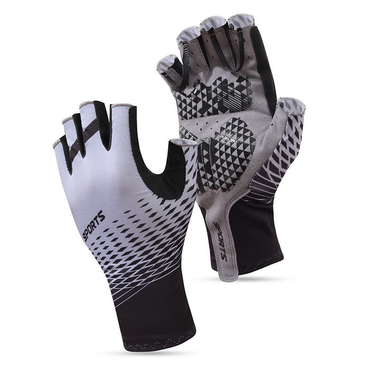 Guantes deportivos antideslizantes y transpirables sin dedos