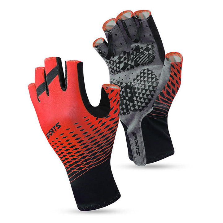 Guantes deportivos antideslizantes y transpirables sin dedos
