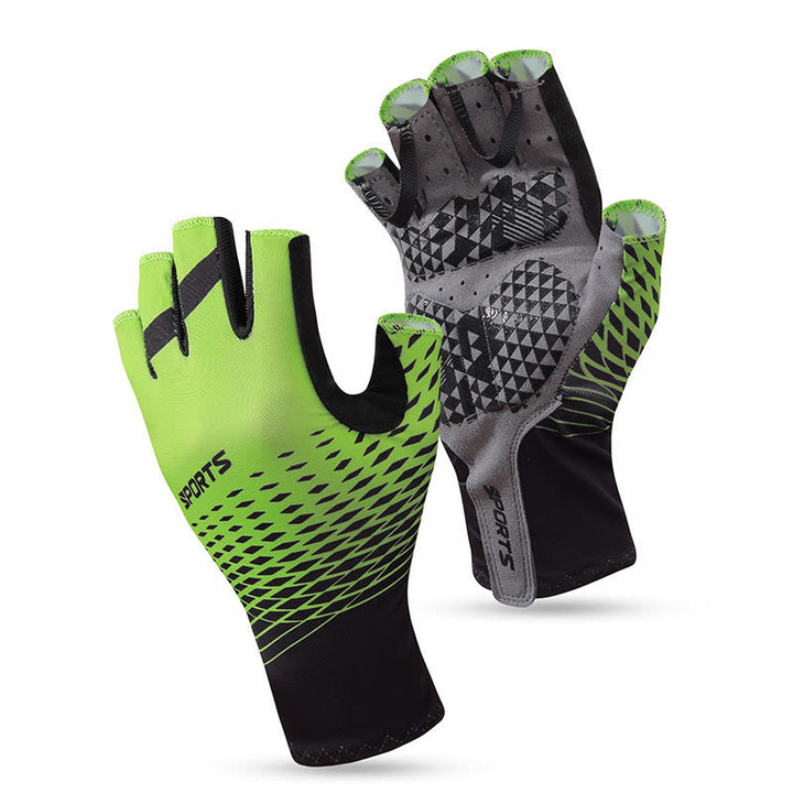 Guantes deportivos antideslizantes y transpirables sin dedos