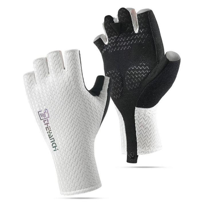 Guantes sin dedos transpirables y antideslizantes para deportes al aire libre