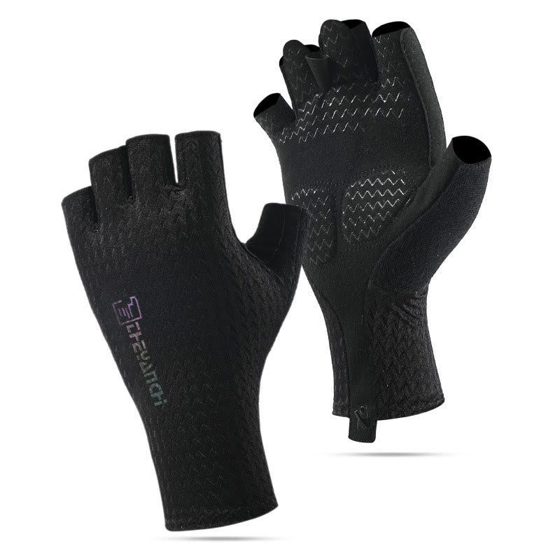 Guantes sin dedos transpirables y antideslizantes para deportes al aire libre