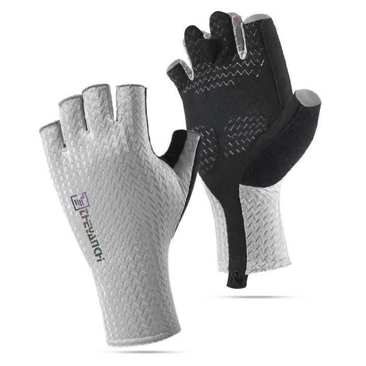 Guantes sin dedos transpirables y antideslizantes para deportes al aire libre