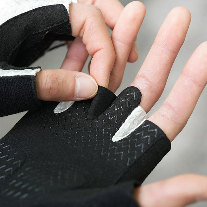 Guantes sin dedos transpirables y antideslizantes para deportes al aire libre