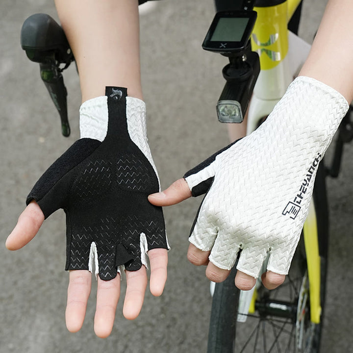 Guantes sin dedos transpirables y antideslizantes para deportes al aire libre