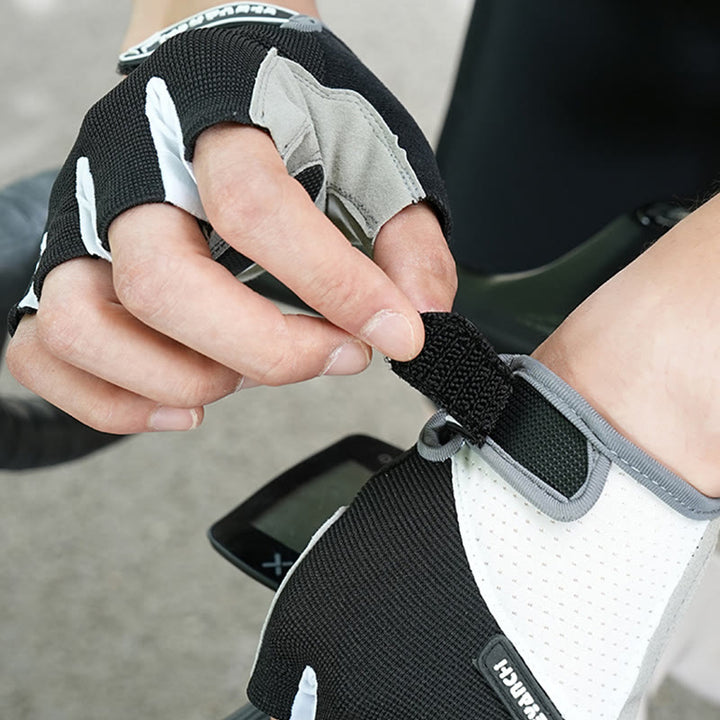 Guantes de medio dedo antideslizantes unisex para ciclismo al aire libre
