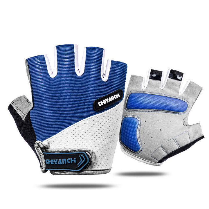 Guantes de medio dedo antideslizantes unisex para ciclismo al aire libre