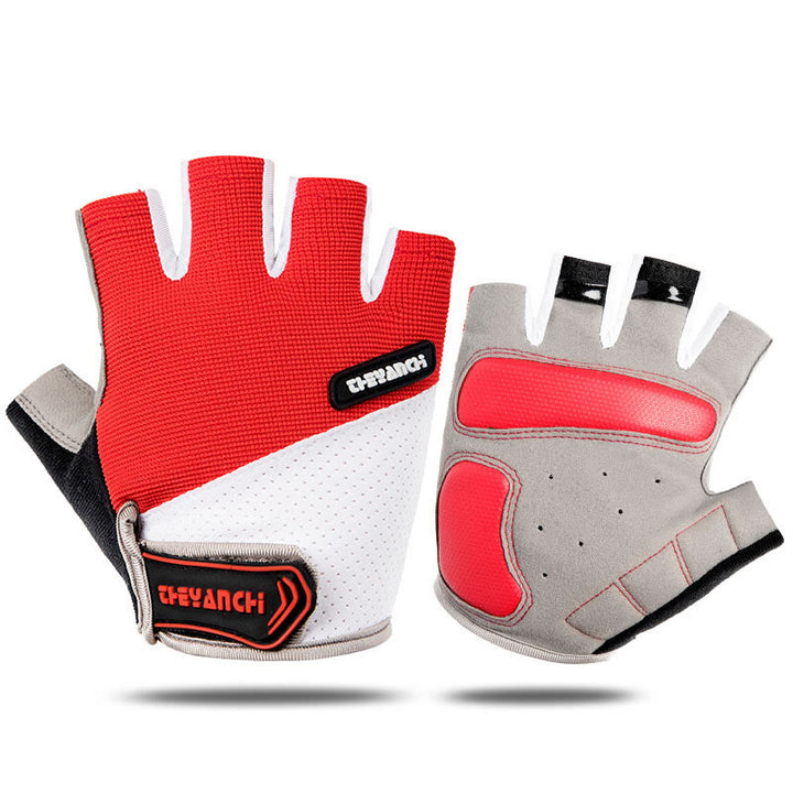 Guantes de medio dedo antideslizantes unisex para ciclismo al aire libre