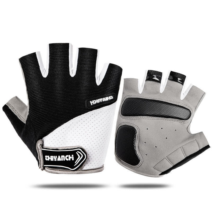 Guantes de medio dedo antideslizantes unisex para ciclismo al aire libre