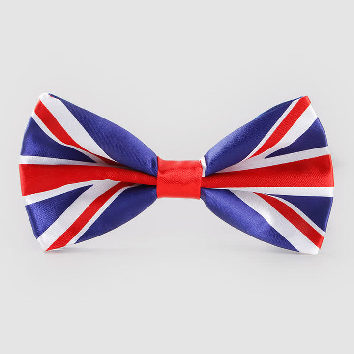 Corbata de lazo con bandera británica para hombre, fiesta patriótica