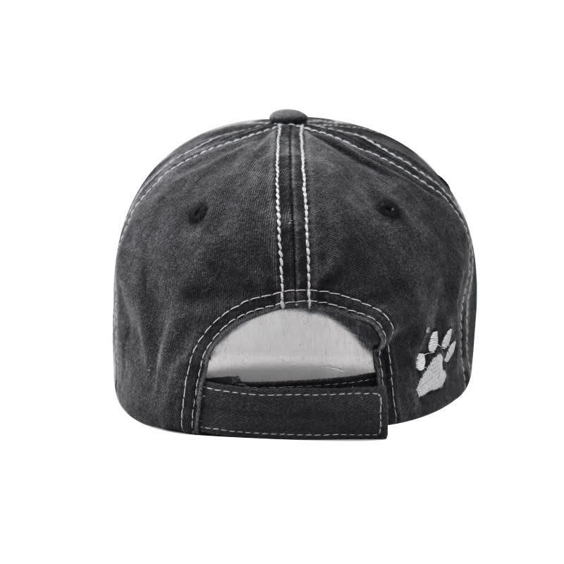 Gorra de béisbol lavada bordada Dog Vibes Only