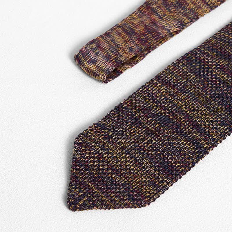 Corbata de punto a rayas de varios colores para hombre