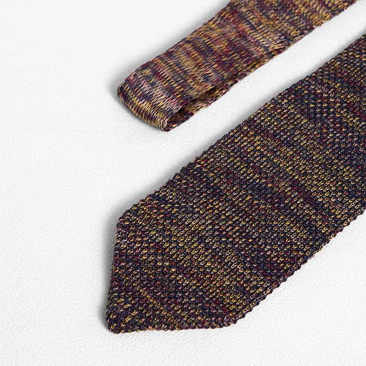 Corbata de punto a rayas de varios colores para hombre