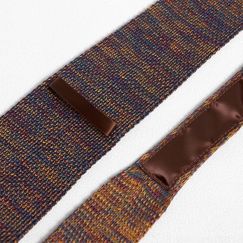 Corbata de punto a rayas de varios colores para hombre