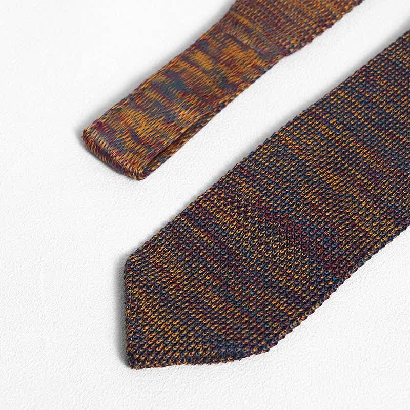 Corbata de punto a rayas de varios colores para hombre
