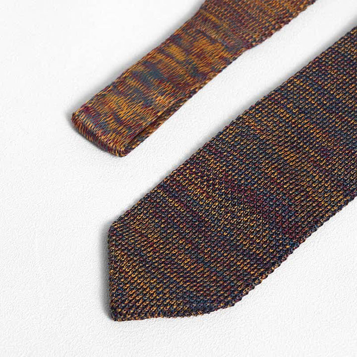 Corbata de punto a rayas de varios colores para hombre