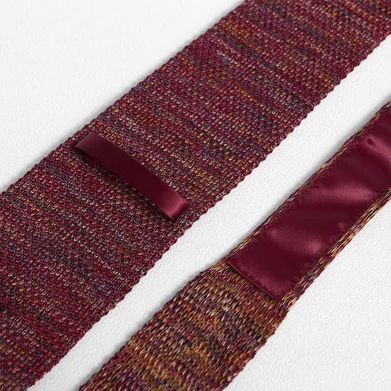 Corbata de punto a rayas de varios colores para hombre
