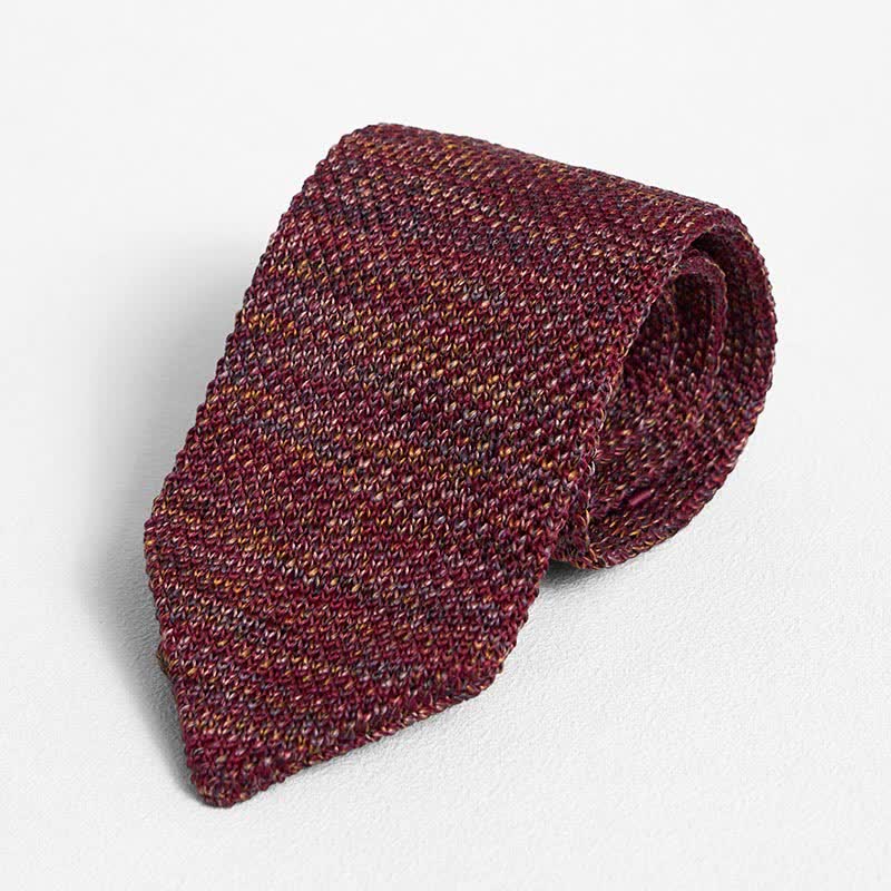 Corbata de punto a rayas de varios colores para hombre