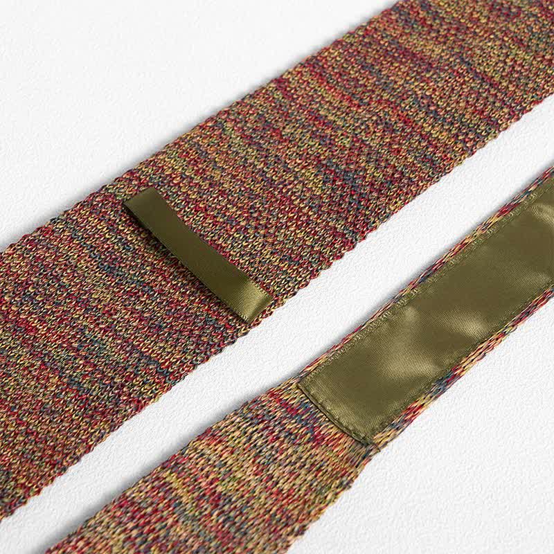 Corbata de punto a rayas de varios colores para hombre