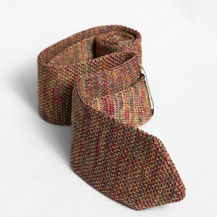 Corbata de punto a rayas de varios colores para hombre
