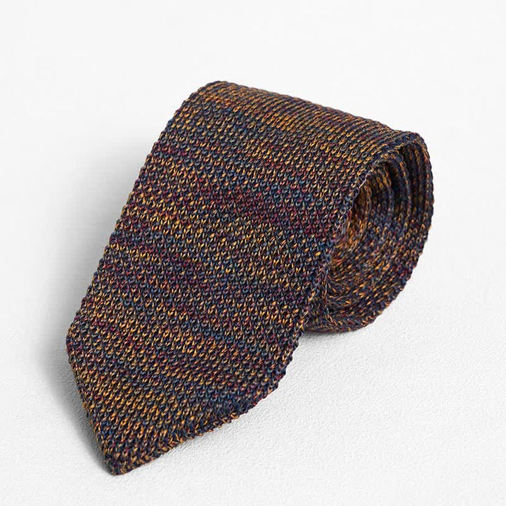 Corbata de punto a rayas de varios colores para hombre