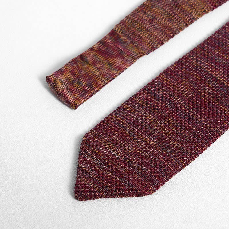 Corbata de punto a rayas de varios colores para hombre