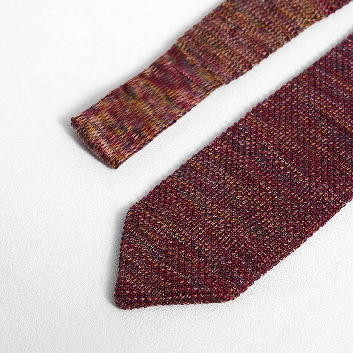 Corbata de punto a rayas de varios colores para hombre