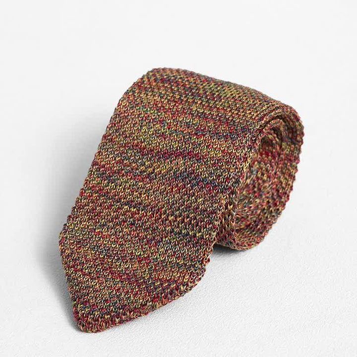 Corbata de punto a rayas de varios colores para hombre