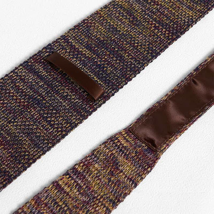 Corbata de punto a rayas de varios colores para hombre