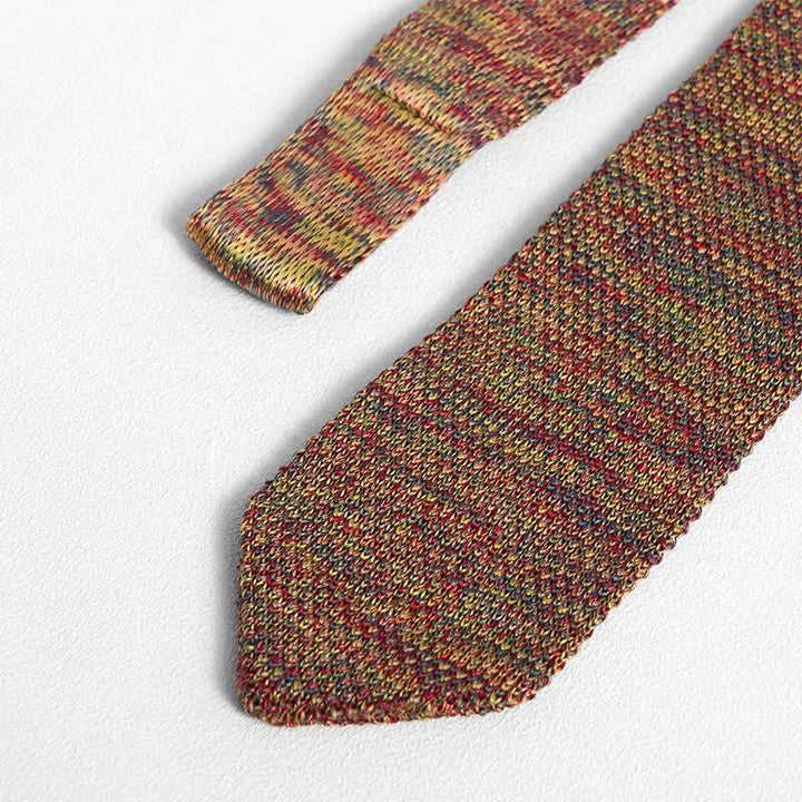 Corbata de punto a rayas de varios colores para hombre