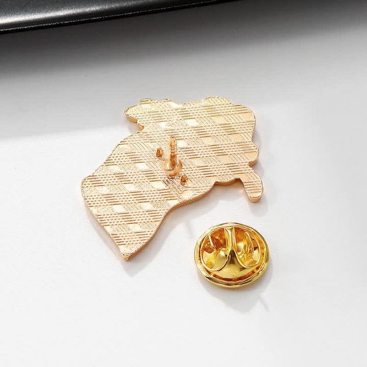Broche de amapola esmaltada con la bandera británica del Día del Recuerdo
